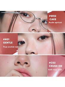JUDYDOLL 4g 多功能保湿精华、腮红、润唇膏 - 适用于全脸、唇部和脸颊。自然、光彩的妆容，适合派对、约会、婚礼嘉宾、伴娘、自然日常、甜美妆容、血色妆容、约会妆容 - #N02 - 查看 7