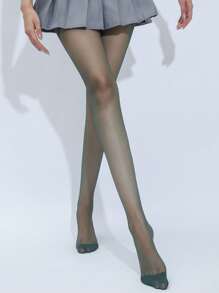 1 Pair Ultra-Thin Colored Stockings, Sexy Opaque Tights, Anti-Snag, Skinny, Transparent Candy Color Pantyhose