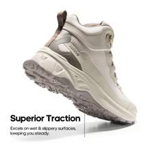 Women's Lightweight Comfort Hiking Boots Waterproof And Slip-Resistant Trekking For Outdoor - 卡其色 - 查看 8