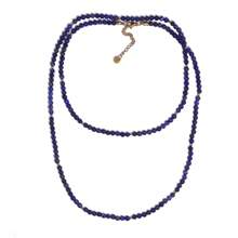 1PC Natural Lapis Lazuli Long Chain Necklace Sweater Chain