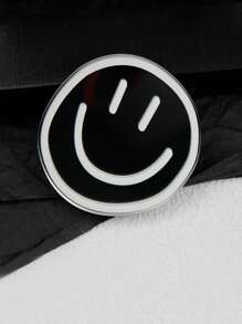 1 pieza Agarre de teléfono móvil, agarre y soporte plegable y expansible para teléfono móvil con cara sonriente, accesorio de teléfono móvil de unicolor simple compatible con iPhone, teléfonos Android, como regalo para cumpleaños, familia y amigos