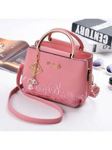 1 pieza Bolso de mano minimalista bordado para dama con regalo accesorio, regalos del Día de San Valentín, mejores regalos del Día de la Madre para mujeres - Multicolor - Ver 10