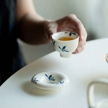 1 件陶瓷杯碟套装，波西米亚风格早餐、水杯、茶时间、家庭、花园、餐厅使用、夏季和冬季饮具、礼物 - 彩色 - 查看 1