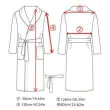 1 件纯色全长连帽浴袍、睡衣、家居服，采用柔软法兰绒制成，适合浴室、卧室、泳池、四季夏季婚礼家居浴室装饰沙滩装