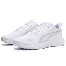 Puma 全天运动休闲运动鞋，透气网眼面料男女款跑步运动鞋，适合户外旅行，款式 386269-02 - 彪馬白-淺灰 - 查看 3