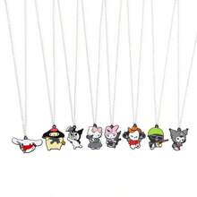 Sanrio 1pc Sanrio "I'm Not Easy To Mess With" Série Pingente Colar - Berloque de Desenho Animado de Natal, Material de Liga, Adequado para Uso Diário e Festa, Presente de Aniversário e Natal