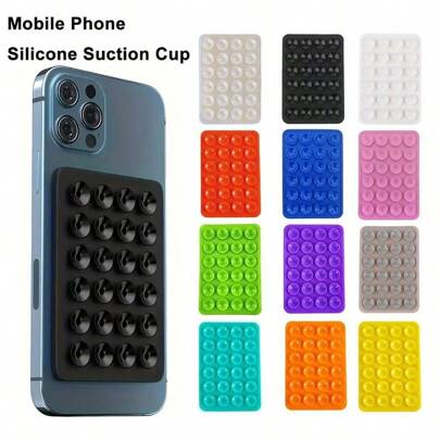 1pc Silicone Phone Holder Suction Cup ,Suction Cup Phone Mount, Silicone Suction Phone Case Adhesive Sticky Phone Grip Hands-Free Phone Grip Silicone Phone Holder Compatible With Iphone & Android