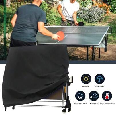 Pingping Pong Tischabdeckung Aufbewahrungsabdeckung Schutz Tischtennisblatt Möbelhülle Indoor Outdoor Tischtennisabdeckung 165x70x185cm