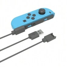 2 In 1 Switch Joy-Con Cable Compatible With Switch Joy-Con Controller One-To-Two-Line Charging While Playing Cable Length 2.5M Play White Charging - Black - View 5