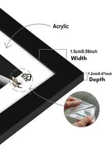 Juego de 3 marcos de fotos cuadrados de 15x15, 20x20, 25x25, 30x30 cm para exhibición sobre mesa y montaje en pared, decoración conmemorativa, marcos de fotos minimalistas, selección elegante para adorno de pared (papel fotográfico no incluido), marco múltiple tipo galería, marcos de fotos exquisitos para pared, marco retrato