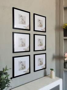 Juego de 3 marcos de fotos cuadrados de 15x15, 20x20, 25x25, 30x30 cm para exhibición sobre mesa y montaje en pared, decoración conmemorativa, marcos de fotos minimalistas, selección elegante para adorno de pared (papel fotográfico no incluido), marco múltiple tipo galería, marcos de fotos exquisitos para pared, marco retrato