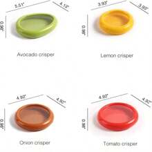 Silicone Fruit Preservation Boxes With Transparent Film, Keeps Fruits & Vegetables Fresh - Ideal For Kitchen And Home - Multicolor - View 4