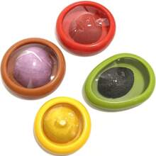 Silicone Fruit Preservation Boxes With Transparent Film, Keeps Fruits & Vegetables Fresh - Ideal For Kitchen And Home - Multicolor - View 6