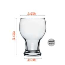 6 Stücke Craft Beer Gläser, Gläser für den Heimgebrauch, Saftgläser, hitzebeständige Wassergläser, Stielgläser