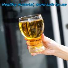 6 Stücke Craft Beer Gläser, Gläser für den Heimgebrauch, Saftgläser, hitzebeständige Wassergläser, Stielgläser