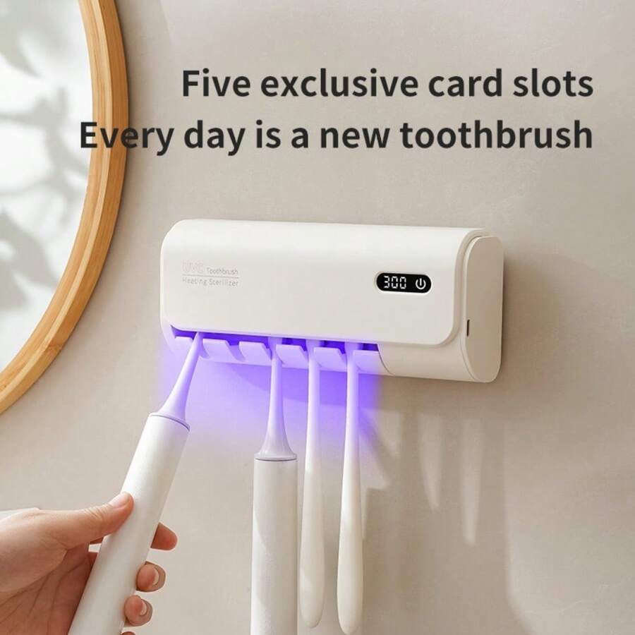 1PC Sterilizing Toothbrush Holder Smart Toothbrush Sterilizer Ultraviolet Sterilization - Multicolor - View 1