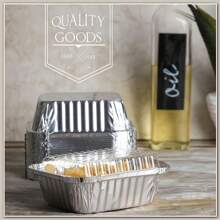 20/50pcs Aluminum Foil Disposable Takeout Trays, 6.5" X 5.2" X 1.9", 600ml Capacity Takeout Containers With Plastic Or Paper Lids, Food Storage - Foil Pans Great For Baking, Heating, Storing, Kitchen, Picnic Food Preparation