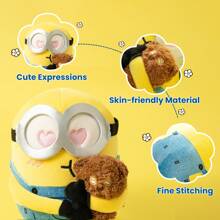 Miniso 11inch Plush Toy Soft Stuffed Animals Plushies Doll (Bob+Tim Collection) - Yellow-8inch - View 4