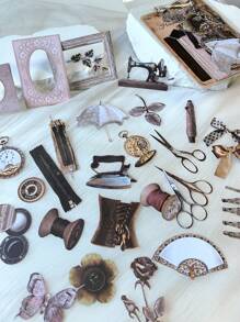 30 tờ/gói Giấy trang trí rỗng cổ - Nhiều màu - Xem 4