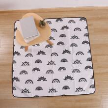 Splat Floor Mat Waterproof Anti-Slip Food Splash Spill Mess Mat, Washable Portable Picnic Mat And Table Cloth - Multicolor - View 5