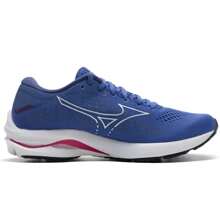 Mizuno 女士休闲训练舒适跑步鞋，J1GD2103-00 - 鮮藍色/白色 - 查看 2