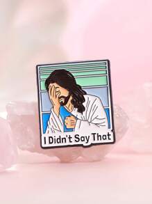 1/3 件复古我从未说过有趣的耶稣珐琅别针胸针松针翻领别针徽章背包服装配饰时尚珠宝 - 彩色 - 查看 15