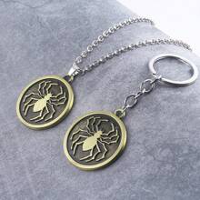 1 Piece Of Anime Peripheral Phantom Troupe Spider Logo Chrollo Keychain Pendant As A Gift For Friends - Multicolor - View 3