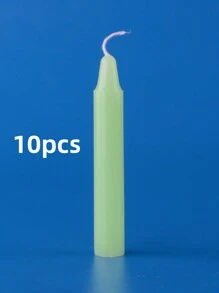 10 Diameter 1.2 Cm, Length 7.5 Cm Slender Short Purple Black White Miniature Small Candles Green Macarons Colorful Ordinary Lighting Hand-Made Experiment Festivals Activity Decorations Tasteless Burning Gifts Birthday Graduation - Multicolor - View 13