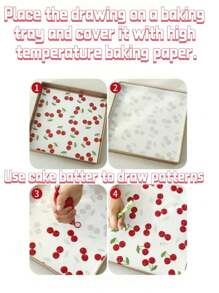 6 mẫu vẽ bánh giấy, khuôn mẫu trang trí bánh, có thể dùng để làm bánh cuộn, bánh cuộn Thụy Sĩ, bánh cuộn khăn, bánh quy, kẹo mềm và các món tráng miệng khác, đồ trang trí món tráng miệng, dụng cụ làm bánh, đồ dùng nhà bếp, phụ kiện nhà bếp đồ trang trí giáng sinh đồ trang trí giáng sinh quà tặng giáng sinh đồ dùng tiệc giáng sinh - Nhiều màu - Xem 7