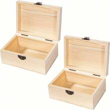 Hochwertige Geschenkverpackung Schmuckkasten, Vintage Holzaufbewahrungsorganizer, Holzkiste für Basteleien DIY Aufbewahrung, schlichte dekorierbare Holzkiste, Kunsthandwerksbox und personalisierte Geschenke können als Geschenk mit Anfangsbuchstaben und 26 Buchstaben-Muster sein