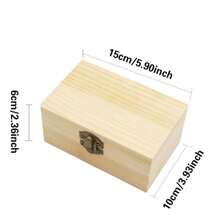 Hochwertige Geschenkverpackung Schmuckkasten, Vintage Holzaufbewahrungsorganizer, Holzkiste für Basteleien DIY Aufbewahrung, schlichte dekorierbare Holzkiste, Kunsthandwerksbox und personalisierte Geschenke können als Geschenk mit Anfangsbuchstaben und 26 Buchstaben-Muster sein