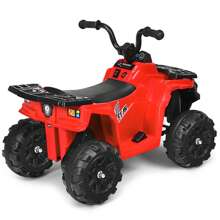 Lifezeal Kids Ride On ATV Quad 4 Wheeler Electric Toy Car 6V Battery Power Led Lights - Red - View 7
