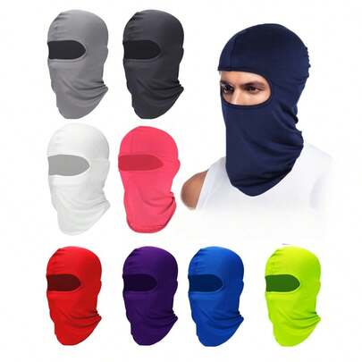 1pc Outdoor Cycling Balaclava, Windproof Dustproof Sun Protection Face Mask, Good For Outdoor Cycling, Climbing, Skiing