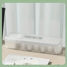 桌面数据线收纳盒带盖塑料电线收纳神器手机桌面抽屉式收纳盒家用多功能收纳盒 - 彩色 - 查看 12