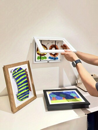 1 件磁性艺术画框 - 易于打开，可快速更换展示品 - 适用于家庭和办公室的多功能墙面装饰 - 适合节日和送礼