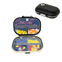 7格大容量便携式药盒每周药品维生素储存整理器旅行药片密封盒药丸盒容器 - 彩色 - 查看 12