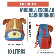 Children's School Backpack With Back Straps Back To School Print - Red Dog - Nhiều màu - Xem 6