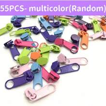 5/15/25/55pcs/Set Zipper Pull, Replacement Zipper Slider, Zipper Repair Kit, Fix Zipper Repair Kit For Repairing Coats, Jackets, Metal Plastic And Nylon Coil Zippers - Multicolor - View 13