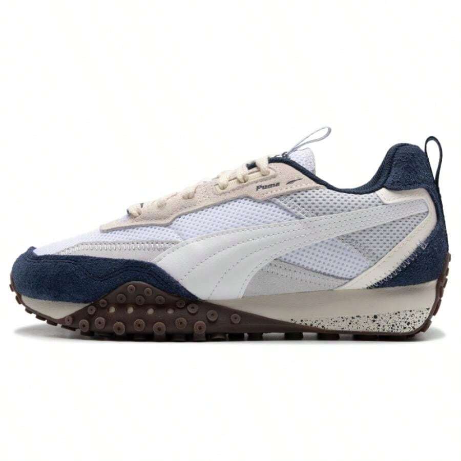 Puma أحذية للأزواج، أحذية رياضية موضة للرجال والنساء، أحذية كاجوال مريحة - بوما الأبيض والفضي - مشاهدة 1