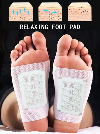 100 片冬季足部护理垫，放松肌肉，缓解压力，改善睡眠，内含草本植物，日常足部舒适，全身护理