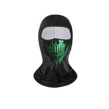 1pc Outdoor Sports Quick Dry Breathable Ice Silk Face Cover, Digital Print Full Face Mask, Suitable For Cycling, Fishing, Beach Sports, UV Protection And Windproof