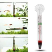 Aquarium Thermometer Floating Glass Aquarium Water Thermometer, High Precision Water Thermometer Turtle Tank Measuring Meter Does Not Charge, Does Not Require Batteries