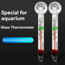 Aquarium Thermometer Floating Glass Aquarium Water Thermometer, High Precision Water Thermometer Turtle Tank Measuring Meter Does Not Charge, Does Not Require Batteries