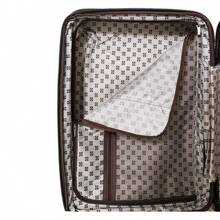 欧洲品牌，法国设计 20 英寸聚碳酸酯材质全印花旅行箱，可扩展大容量，静音轮，安全锁，多色可选，防水耐用，1 年保修，旅行必备品，节日必备品，优雅装饰，时尚基础款，轻便舒适，适合家庭旅行，特别礼物，顶级单品，春夏鲜艳色彩对比，男女通用，适合廉价航空随身携带 - B - 查看 11