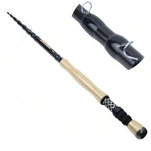 Design nou 2.1M 2.4M 2.7M 3.0M Undiță telescopică de pescuit cu muscă portabilă de carbon cu acțiune rapidă Păstrăv cu mușcă Tackle Stâlp Bunuri pentru pescuit