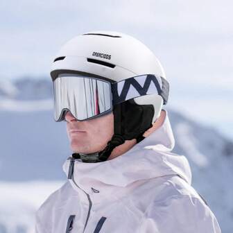 Youth&Adult Ski Helmet, Single And Double Board Ski Cap, PC+EPS Inmold Anti-Impact Ventilated Ski Helmet, Adjustable Size Dial, Detachable Plush Cover And Ear Protection, Adult Male And Female Ice And Snow Outdoor Sports