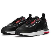 Puma Women's Sneakers, Fitness Training Jogging Shoes, Lightweight Low-Top Casual Shoes - Black-black-bright Red - View 2