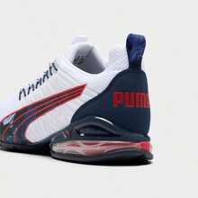 Men's Puma Voltaic Evo Retrofuture Core Running Shoes - 31119501-100/Puma White/Puma Navy/For All Time Red - View 4