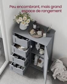 VASAGLE Bathroom Furniture Sets - Light Grey - View 3