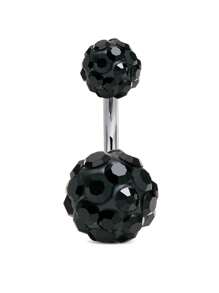 CIZME 14G Belly Button Rings Stainless Steel Colorful CZ Navel Barbell Stud Body Piercing, Belly Button Rings For Women Navel Rings CZ Body Piercing, Belly Button Ring Belly Rings For Women Belly Button Rings Belly Piercing Silver Navel Rings For Women - Clay Balls - View 7